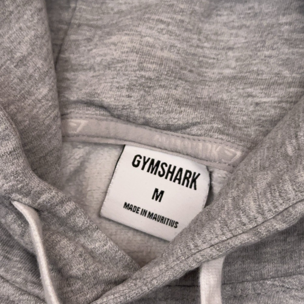 Gymshark Fleece Pullover Hoodie Women's Medium Gray Gym‎ Workout Sweatshirt - Picture 2 of 8